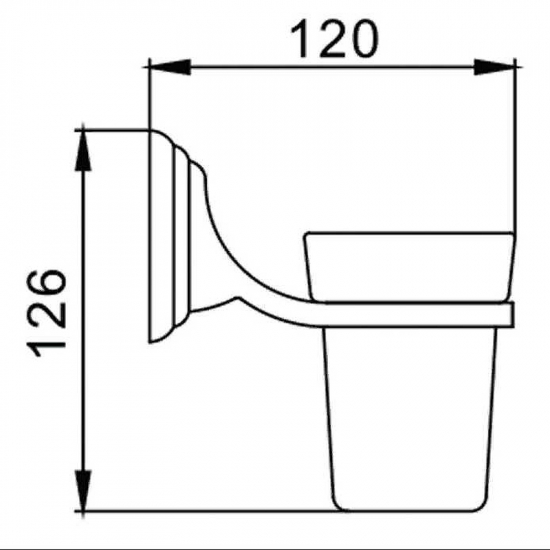 Стакан FRAP F1506 одинарный