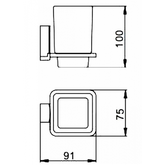Стакан FRAP F1806 одинарный