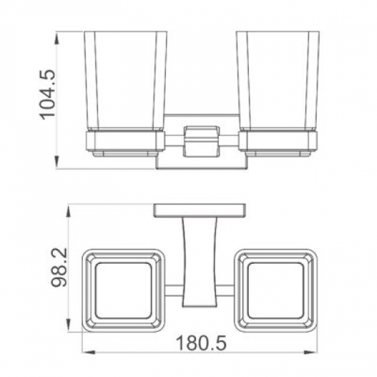 Стакан GAPPO G0708 двойной