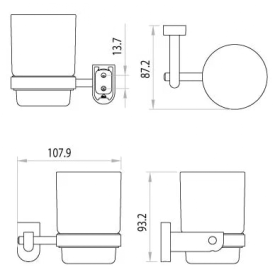 Стакан LEMARK LM3136C