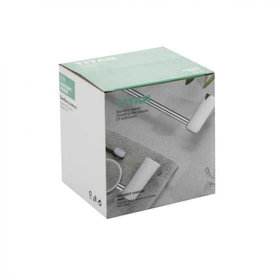 Стакан TITAN 77005 стекло настенный 