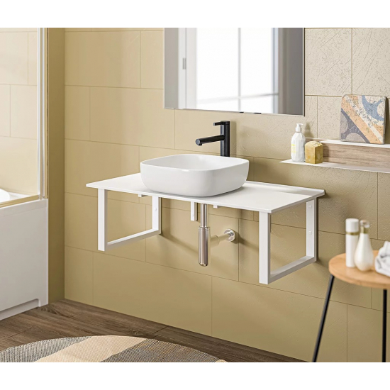 Столешница BAS 1000x470x15 белая матовая