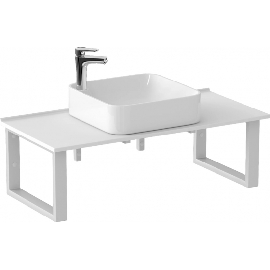 Столешница BAS 1000x470x15 белая матовая