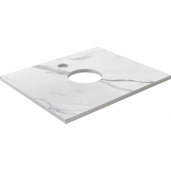 Столешница DIWO Элиста 60 белый мрамор, без кронштейнов