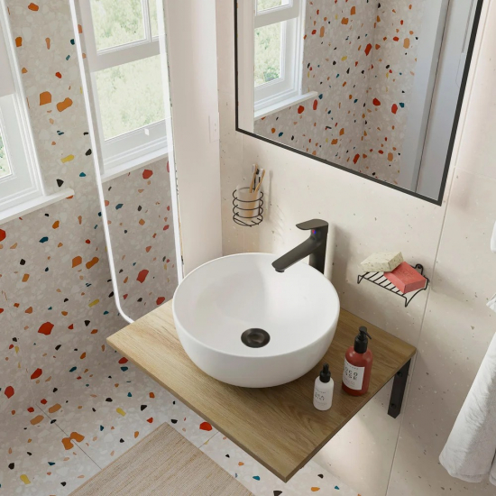 Столешница DIWO Элиста 60 светлое дерево, без кронштейнов