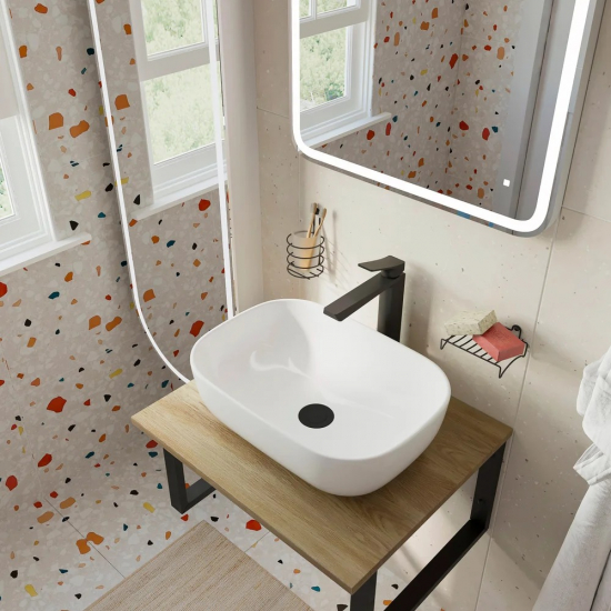 Столешница DIWO Элиста 60 светлое дерево, без кронштейнов