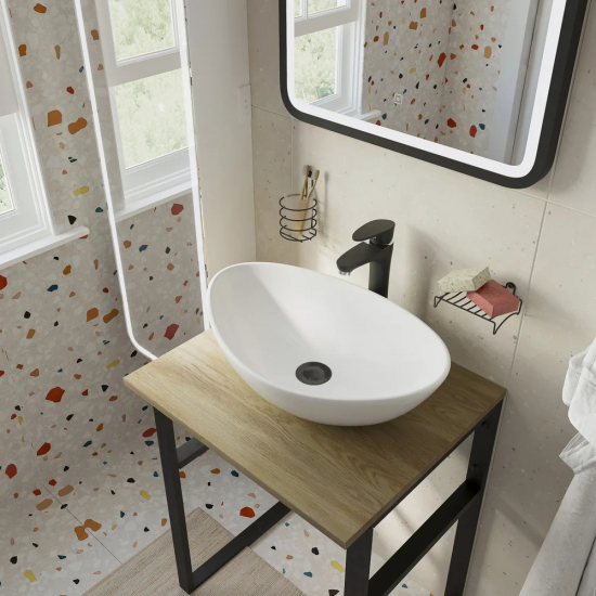 Столешница DIWO Элиста 60 светлое дерево, без кронштейнов