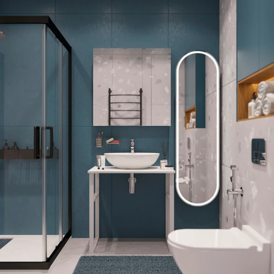 Столешница DIWO Элиста 80 белый мрамор, без кронштейнов