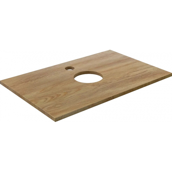 Столешница DIWO Элиста 80 светлое дерево, без кронштейнов