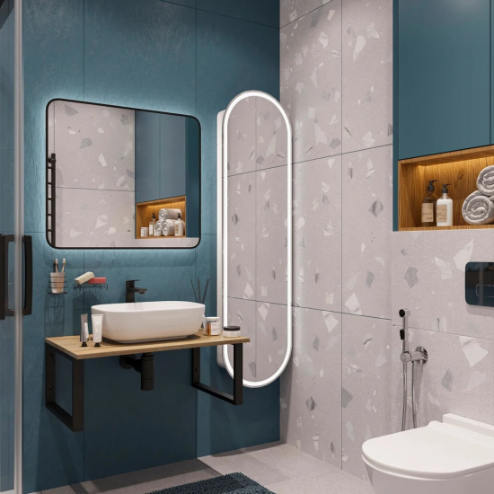 Столешница DIWO Элиста 80 светлое дерево, без кронштейнов