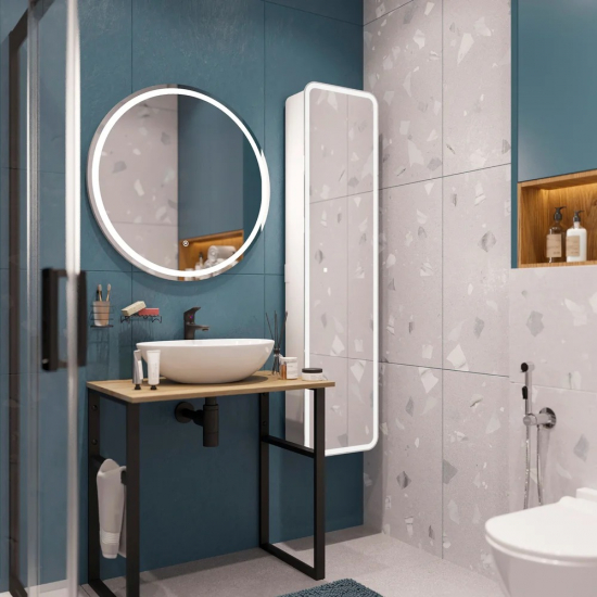 Столешница DIWO Элиста 80 светлое дерево, без кронштейнов