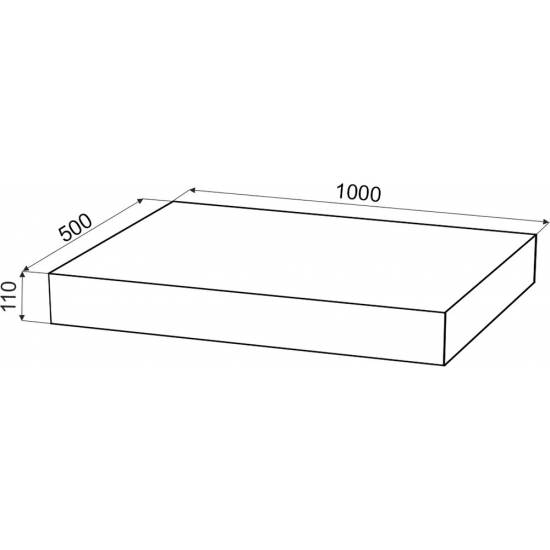 Столешница STWORKI Ольборг 100 без отверстий, дуб французский