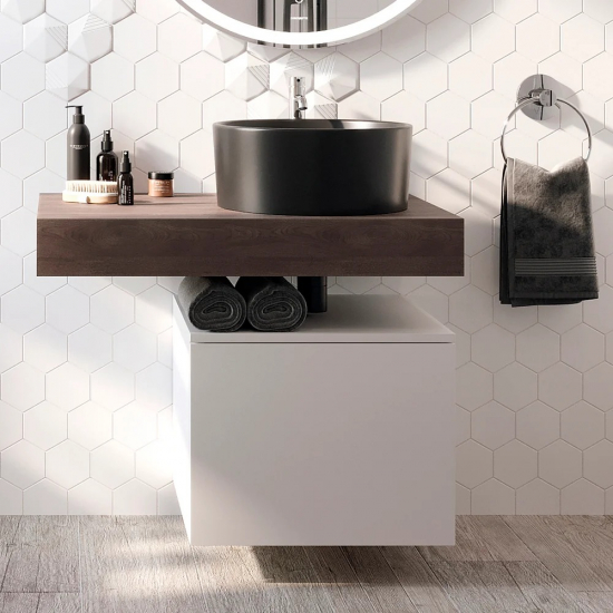 Столешница STWORKI Ольборг 80 без отверстий, дуб карпентер