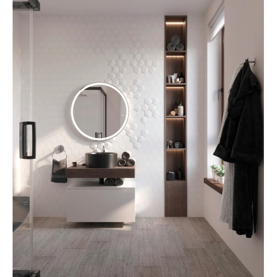 Столешница STWORKI Ольборг 80 без отверстий, дуб карпентер