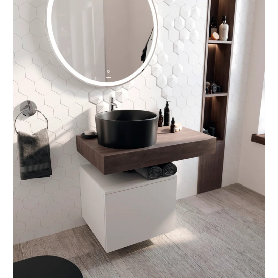 Столешница STWORKI Ольборг 80 без отверстий, дуб карпентер