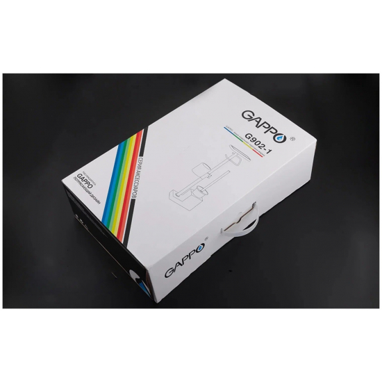 Стойка для туалета GAPPO G902-1   4-х функц. белый гранит/хром