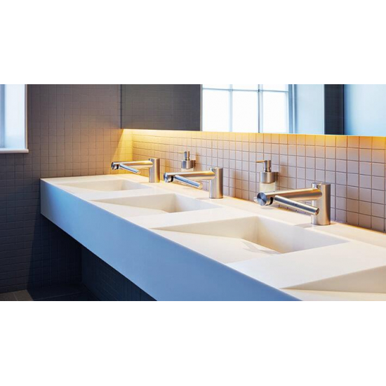 Сушилка для рук совмещенная со смесителем Dyson Airblade Wash+Dry WD 04 (низкая)