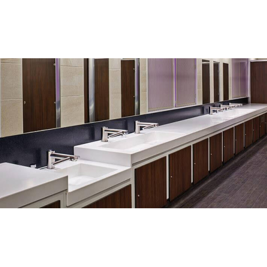 Сушилка для рук совмещенная со смесителем Dyson Airblade Wash+Dry WD 04 (низкая)