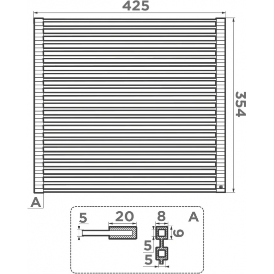 Сушилка OMOIKIRI ROLL-02 IN 4997004 складная, нержавеющая сталь