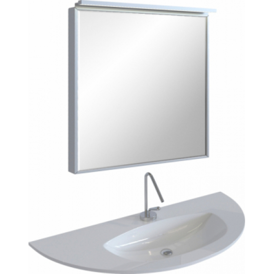 Светильник для зеркала DE AQUA Алюминиум 100 серебро