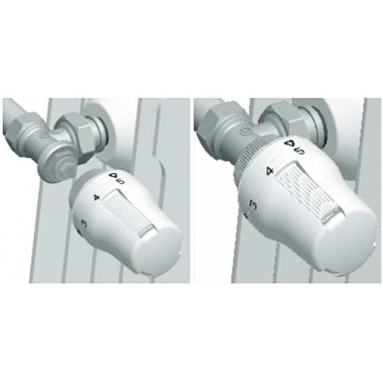 Термоголовка для радиатора IVR 597 Sunny 159700001 М30х1.5 ( диапазон регулировки t: 6-28 градусов )