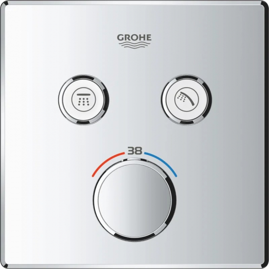 Термостатический смеситель встраиваемый GROHE Grohtherm SmartControl 29124000 для душа, хром