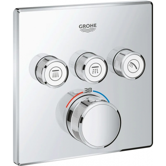 Термостатический смеситель встраиваемый GROHE Grohtherm SmartControl 29126000 для душа, хром