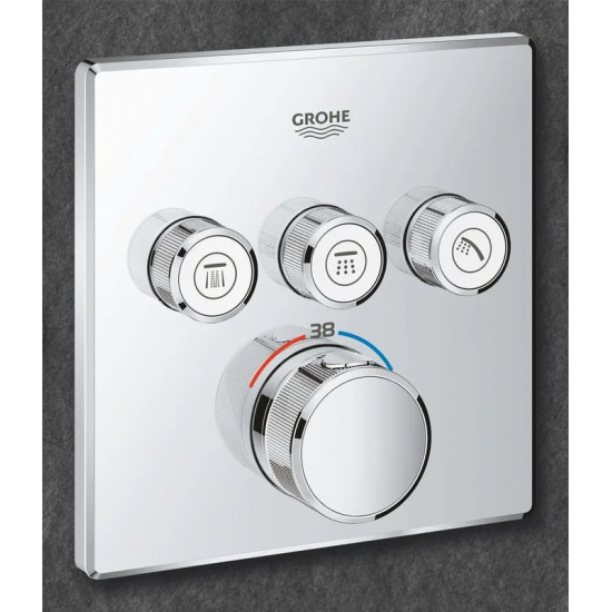 Термостатический смеситель встраиваемый GROHE Grohtherm SmartControl 29126000 для душа, хром