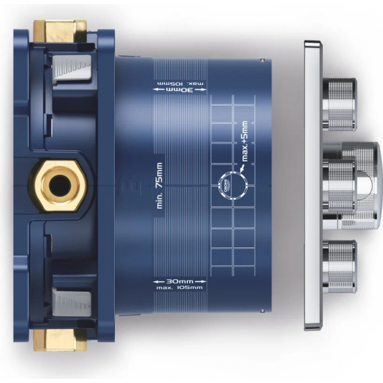 Термостатический смеситель встраиваемый GROHE Grohtherm SmartControl 29126000 для душа, хром