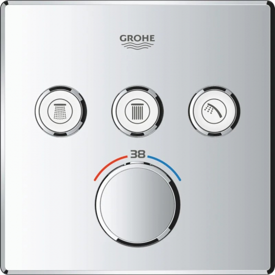 Термостатический смеситель встраиваемый GROHE Grohtherm SmartControl 29126000 для душа, хром