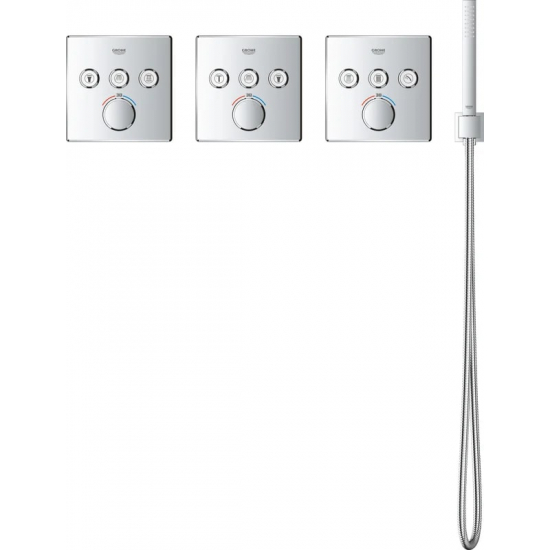 Термостатический смеситель встраиваемый GROHE Grohtherm SmartControl 29126000 для душа, хром