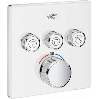 Термостатический смеситель встраиваемый GROHE Grohtherm SmartControl 29157LS0 белая луна