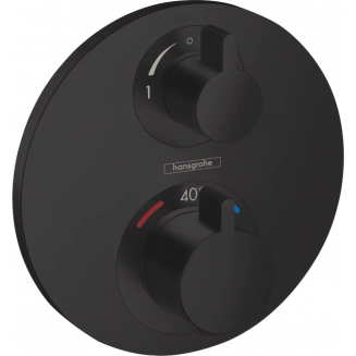 Термостатический смеситель встраиваемый HANSGROHE Ecostat S 15758670 для душа, матовый чёрный