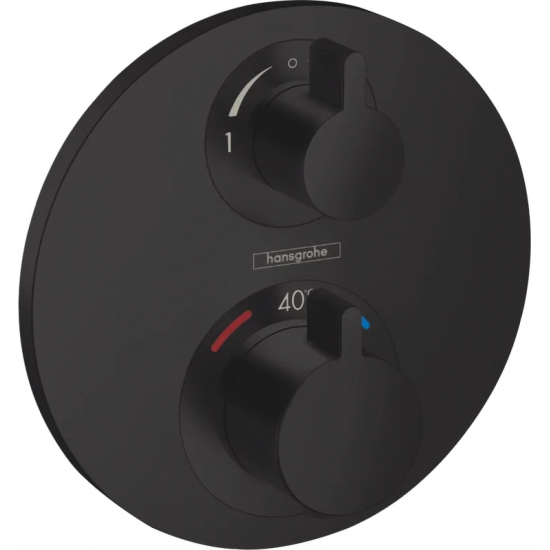 Термостатический смеситель встраиваемый HANSGROHE Ecostat S 15758670 для душа, матовый чёрный