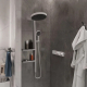 Термостатический смеситель встраиваемый HANSGROHE RainSelect 15380700 С ВНУТРЕННЕЙ ЧАСТЬЮ, белый