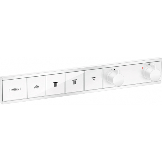 Термостатический смеситель встраиваемый HANSGROHE RainSelect 15382700 для душа, белый матовый