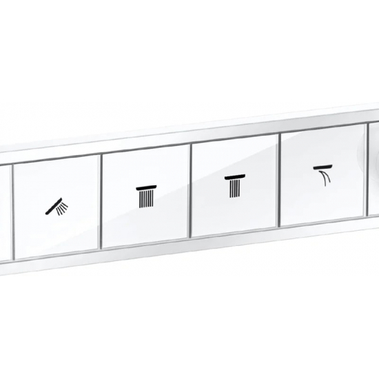 Термостатический смеситель встраиваемый HANSGROHE RainSelect 15382700, С ВНУТРЕННЕЙ ЧАСТЬЮ, белый