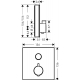 Термостатический смеситель встраиваемый HANSGROHE ShowerSelect Glass 15737400 С ВНУТРЕННЕЙ ЧАСТЬЮ