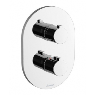 Термостатический смеситель встраиваемый RAVAK Chrome CR 064.00 С ВНУТРЕННЕЙ ЧАСТЬЮ, для душа