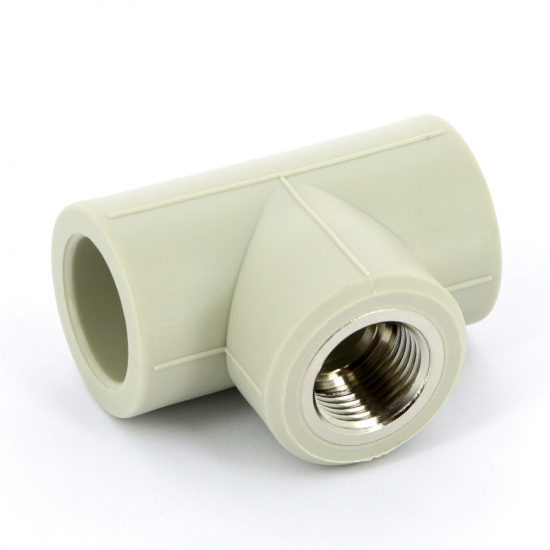 Тройник комбинированный PPR FV-PLAST 25х1/2"х25 внутренняя резьба, серый