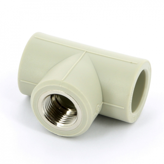 Тройник комбинированный PPR FV-PLAST 25х1/2"х25 внутренняя резьба, серый