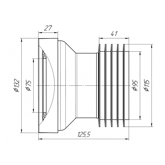 Труба фановая АНИ-ПЛАСТ 120 W1218 прямая