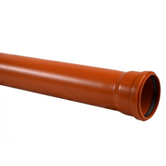 Труба канализационная ПОЛИТЭК ПП 110x3000 мм толщина 3.4 мм, наружняя