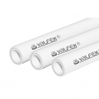 Труба полипропиленовая VALFEX 32x5.4 SDR 6 PN25 армированная алюминием, белая 2 м
