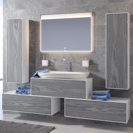 Тумба AQWELLA 5 stars Genesis 100 миллениум серый