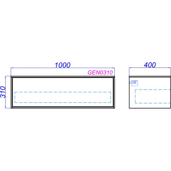 Тумба AQWELLA 5 stars Genesis 100 миллениум серый