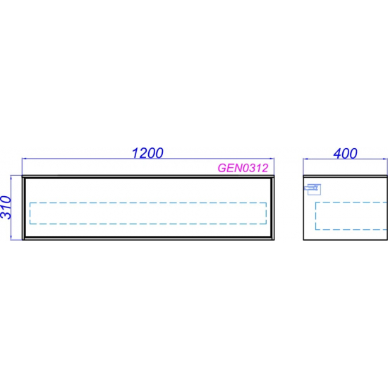 Тумба AQWELLA 5 stars Genesis 120 миллениум серый