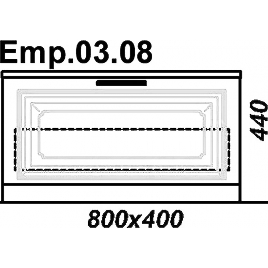 Тумба AQWELLA 5 stars Империя Н8 белый глянец