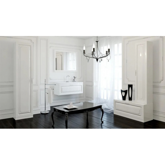 Тумба AQWELLA 5 stars Империя Н8 белый глянец