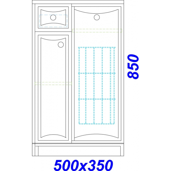 Тумба AQWELLA Барселона H5/1/К